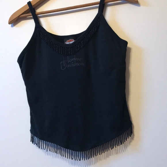 Harley-Davidson Tops - Harley-Davidson women’s beaded crop tank top